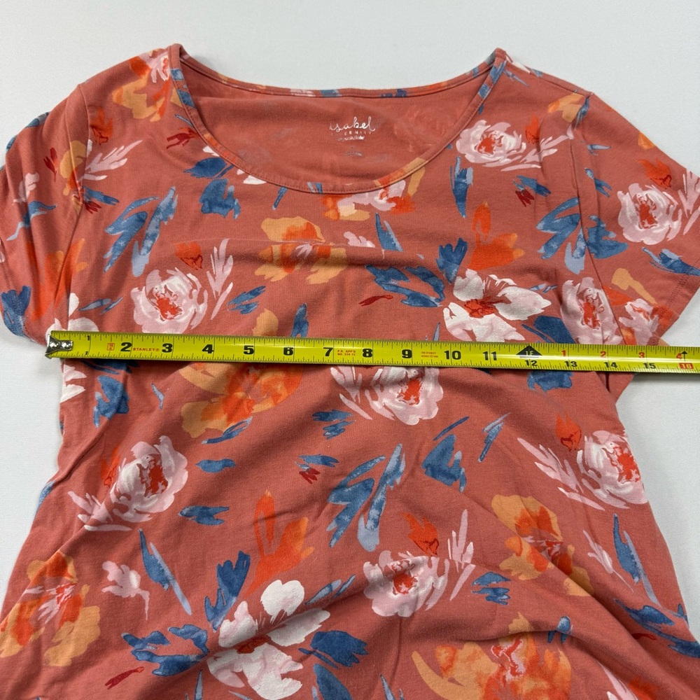 Isabel Maternity by Ingrid & Isabel Floral Print Ruched Midi Dress XL - Picture 6 of 9